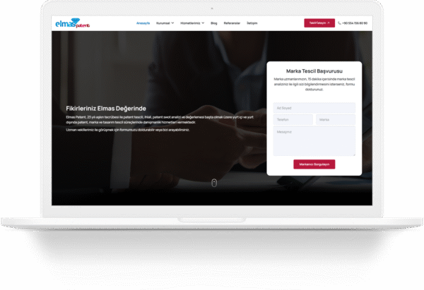 Elmas Patent 10 elmas patent wordpress web sitesi tasarimi 1