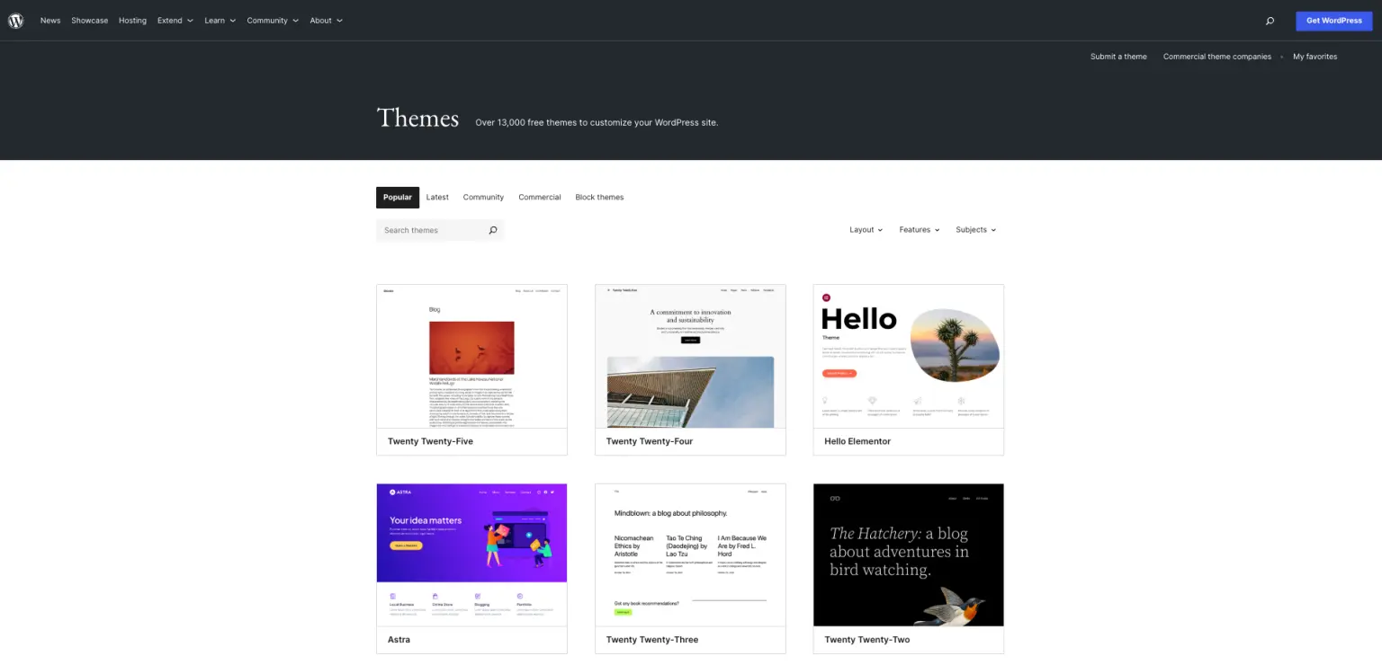 WordPress Nedir? Neden En Popüler İçerik Yönetim Sistemi? 6 wordpress themes